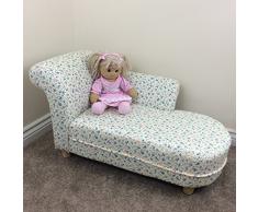 Tiny Royals - Poltrona con chaise lounge, per bambini, motivo: floreale