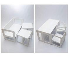 Sweet Home From Wood Set da tavolo da gioco per bambini in legno, set da tavolo per bambini | tavolo da apprendimento prescolare | tavolo da svezzamento | tavolo da gioco per bambini (bianco)