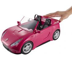Barbie- Cabrio Glamour Auto Due Posti con Dettagli Realistici, Colore Rosa, DVX59