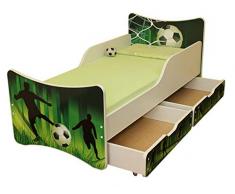 Best For Kids Letto per Bambini 90x200 con Due cassetti 25 Disegni + Gratis