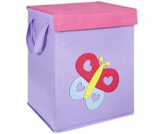 LOMOS contenitore per giocattoli piegabile con diversi motivi e tanto spazio (37x30x26cm)