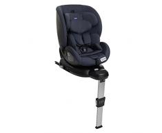Chicco OneSeat, Seggiolino Auto Gr. 0+/1/2/3 (0-36 kg), Facile da Installare, Rotazione 360°, con Sistema Isofix e Cinture a 5 Punti, Reclinabile, Reversibile, Regolabile in Altezza, India Ink