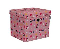 Disney Pouf quadrato Minnie Mouse con contenitore per bambini