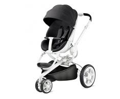 Quinny Moodd Passeggino Fronte Retro, Reclinabile e Reversibile, Apertura Automatica, 3 Ruote, Black Irony