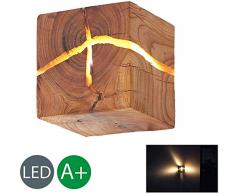 HOIHO Wooden Crack Split legno Lampade da parete originali in legno massiccio creativo led lampada da comodino corridoio luci decorative piccola luce notturna commerciale lampada da parete in legno