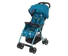 Chicco OHlalà 3 Passeggino Ultraleggero da 0 Mesi a 15 kg, portata max 18 kg, Reclinabile e Pieghevole con Cestello Capiente, Chiusura Compatta, Parapioggia e Cappottina Estendibile, Blu Petrolio