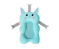 SONARIN Tappetino per Vasca da Bagno per Bambini,Cuscino per Bagnetto Antiscivolo per Neonato Tappetino da Bagno Morbido Sedili da Bagno Seduta per Cuscino da Doccia Regolabile per Neonato(Blu)