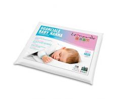 Leonardo baby - cuscino culla 40x30 cm altezza 2 cm 1 PZ, cuscino culla per bambini - federa in 100% cotone e imbottitura in 100% fibra di poliestere - prodotto 100% made in italy