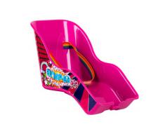 Bumper Seggiolino da bici per bambola, Rosa (Rosa - rose)