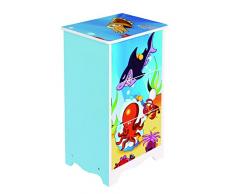 House of Creative Living Bambini Ocean sotto Il Mare Tema Comodino