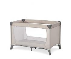 Hauck Lettino da Viaggio Dream N Play - Culla Neonato Fino a 15kg - Letto Pieghevole 60x120cm - Box Bambini Leggero con Borsa inclusa - Beige
