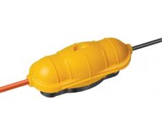 Brennenstuhl Safe-Box Big IP44 - L’extra large Safe-Box per la sicurezza nel collegamento dei cavi a spina per il collegamento sicuro di spina e presa e proteggere dallumidità - Colore Giallo