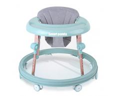 Smartpanda Girello Pieghevole per Bambini - per Bambine 6-18 Mesi Giocattoli educativi Divertente Regalo di Compleanno - Girelli per Bambini Regolabili in Altezza, Blue