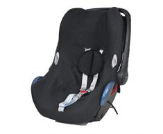 Haim Baby Cuscino Riduttore Universale Passeggino Seggiolino Auto Culla Ovetto Seggiolone Per Bambini Traspirante Leggero Antisudore Estate (Nero)