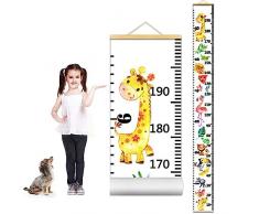 SYXLS Bambini Altezza Crescita Grafico Misurazione, Grafico Altezza Bambini, Grafico Pensile da Parete Righello di Misura Dellaltezza, per la Decorazione Della Stanza dei Bambini (W)