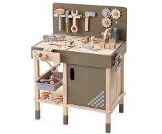Howa Banco da lavoro per bambini in legno da 47 pezzi accessori per bambini 4905