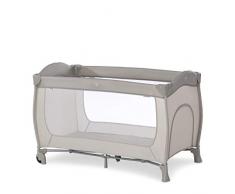 Hauck Lettino da Viaggio Sleep N Play Go Plus - Culla Neonato fino a 15kg - Letto Pieghevole 60x120cm - Letto Bambini con Ruote, Apertura Laterale e Borsa - Beige