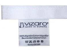 Vizaro - PIUMINO (90x120 cm) per LETTINO (60x120cm) 150g Traspirante, Lavabile - ESTATE e PRIMAVERA/AUTUNNO, molto fresco - 100% Cotone - Prodotto in UE con controllo di sostanze nocive - Prodotto SICURO: il neonato lo può succhiare senza rischi -