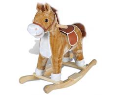 vidaXL Cavallo a Dondolo Bimbo Sdraietta Gioco Giocattolo Cavalcabile 2+ Anni