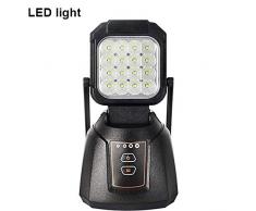 Faro LED Esterno AAIWA 48W 4800LM Lampada da Lavoro Ricaricabile da Pesca Lampade di Ispezione per Auto Campeggio Home e di emergenza uso con Torcia LED