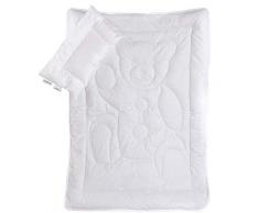 Vizaro - Piumino e Cuscino 300g - 90x120cm - 9,5Tog - 100% Cotone - Lettino 60x120cm - Inverno - Anti-allergico, Anti-acaro, Anti-muffa - OekoTex