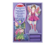 Melissa & Doug 18589 - Bambola in Legno con Guardaroba Magnetizzato - Fata Dei Petali