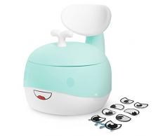 KIDOOLA Vasino per Bambini WC - Blu I Vasino Bambini con Paraspruzzi, un Modo Divertente per la Crescita del Bambino I Vasino da Viaggio Portatile Facile da Trasportare, Bambini da 6 Mesi a 5 Anni
