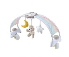 Chicco Rainbow Sky Arco Lettino Neonato 2in1 Evolutivo Compatibile Next2Me, Pannello Culla con Arco Arcobaleno e Luce Notturna Bambini con Musica Rilassante e Morbidi Ciondoli - Giochi Neonati 0+ Mesi