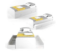 VitaliSpa Letto per bambini Enzo, Bianco, 90 x 200 cm