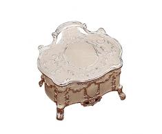 YIAGXIVG Scatola Portagioie Portatile Da Custodia Principessa Antipolvere Per Orecchini Collana Contenitore Organizzatore Espositore Scatola Portagioie Principessa Decorazione Camera Da Letto E