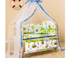 DEBAIJIA infantile Baby Zanzariera Poliestere Letto Culla Baldacchino Principessa Neonato multifunzione sollevamento supporto Rete di filati Cupola Confortevole traspirante Durevole per Indoor Outdoor
