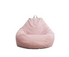 Highdi Pouf Poltrona Sacco Bambini & Adulti Bean Bag Fodera per Sacco di Fagioli per Decorazione della Soggiorno Camera Giardino Salotto Balcone, Senza Ripieno (Rosa,100x120cm)