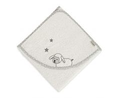 Sterntaler Telo da bagno Stanley La Pecorella, Età: Per neonati, 100 x 100 cm, Beige (Écru)