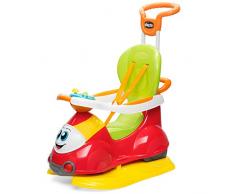 Chicco Cavalcabile Quattro per Bambini, Macchina con Centro Attività Elettronico Removibile, Modalità di Gioco 4in1, Funzione Dondolo, Rosso, Max 20 Kg, Giochi per Bambini 9 Mesi, 3 Anni