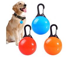 Luci Per Cani,Luci Led Per Cani,Collare Con Luci Per Cani,Luci Cani Per Buio,Luci Per Cani Per La Notte,Palla Con Luci Per Cani,Evita Che Gli Animali Si Perdano Di Notte,3 Pezzo