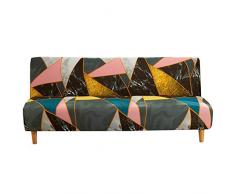 ele ELEOPTION Copridivano Senza Braccioli Pieghevole Divano Letto 3 posti all-Coperto Copridivani Elasticizzati Universale Motivo Geometrico Anti Scivolo Copri Divano, 180-210 cm (Stampato 4)