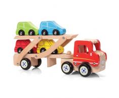 Tobar - Camion porta-auto, Giocattolo in legno