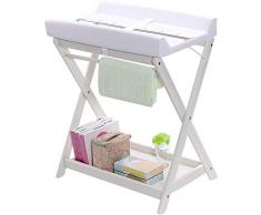WJMLS Cambio dei Pannolini Tavoli, Pannolino Elevatori Caddies, Pieghevole Infant fasciatoio, Pieghevole del Bambino Dresser Massaggiare Stazione Pannolino Portable Storage Bambini Nursery