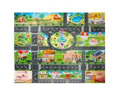 Tappeto per bambini/tappeto per tappeti City Life con 39.3in * 51.1in (100 * 130cm) tappeto gioco per bambini Tappeto & Apprendimento educativo Regalo per bambini
