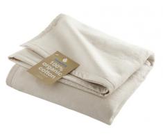 Copertina da lettino in pile organico Hippychick - Naturale - 100 x 150 cm