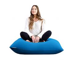 Yogibo Mini sacco a pelo, piccola sedia a sacco per bambini, ragazzi e adulti, ottimo per la meditazione e la seduta, imbottitura in perline si adatta al corpo, lavabile, turchese