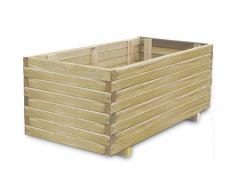 Tidyard Catherinol Letto Rialzato 100x50x40 cm in Legno Rettangolare