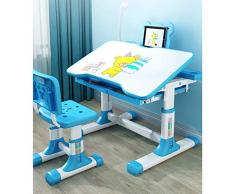 ARCH Altezza dei Bambini Regolabili Set da Scrivania Sedia per Bambini con Cassetto for I Bambini, Banco Scuola Bambini for Gli Studenti da Letto con Lampada da Tavolo E Bookstand
