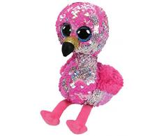 Ty- Peluche Fenicottero, Colore Rosa, 23 cm, 8421364374
