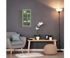 Relaxdays 10021910_93 Mensola da Parete, Scaffale Pensile, Libreria Bambini, Legno MDF, HxLxP: 30,5x61x7,5 cm, Marrone
