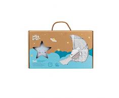 Set Regalo Bebè: Coperta di bolle grigio e luce notturna