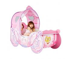 HelloHome Passeggino per bambine, tema: Principesse Disney, Legno, Pink, 160x87.5x136 cm