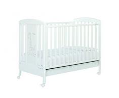 Foppapedretti Raffy Lettino con Sponda Regolabile, 71 x 131 x 103 cm, 2.4 Kg, Bianco