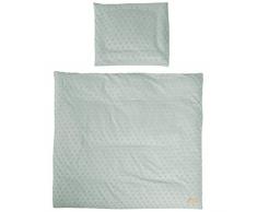 roba organic - Biancheria da letto per cullaLil Planet, in jersey, 80 x 80 cm, colore: Verde ghiaccio