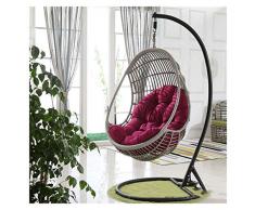 Cuscino per Sedia a Dondolo in Rattan da Giardino, Cuscino per Sedia a Dondolo a Forma di Uovo Appeso, Senza Supporto Cuscino per Dondolo Multicolore Cuscino per Sedia a Dondolo a Nido dApe Spesso